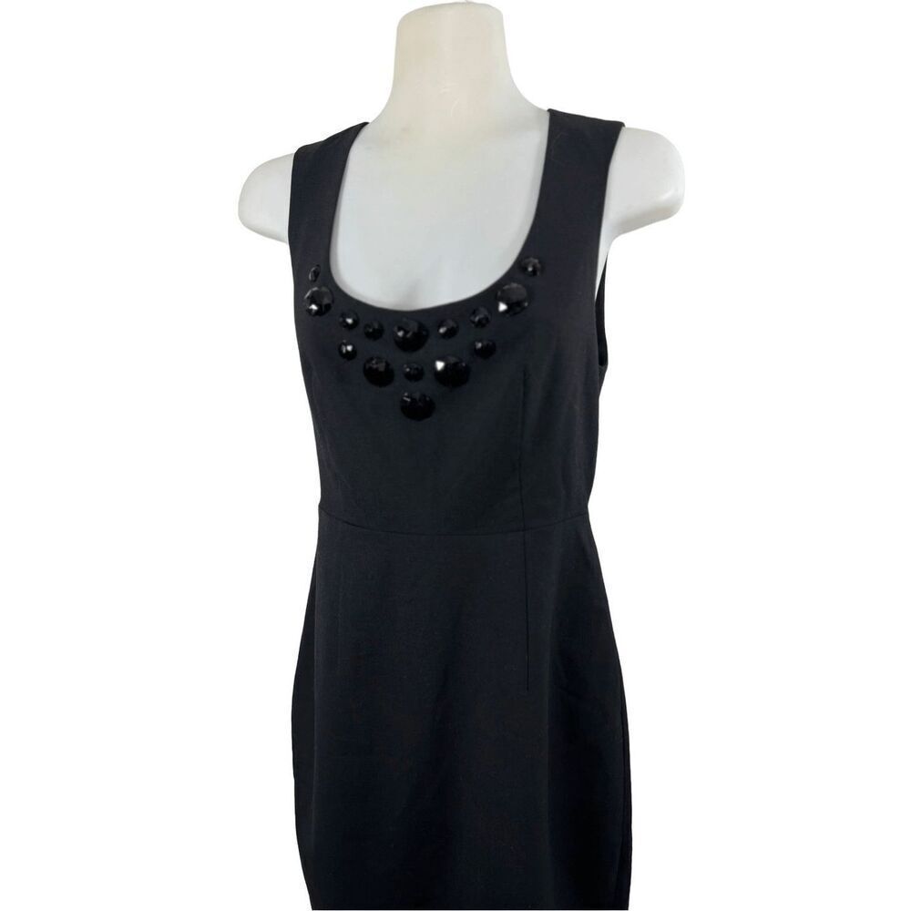 Express‎ Black Sleeveless Cocktail Dress Size 4 Party Date Night LBD Jeweled - Picture 5 of 11